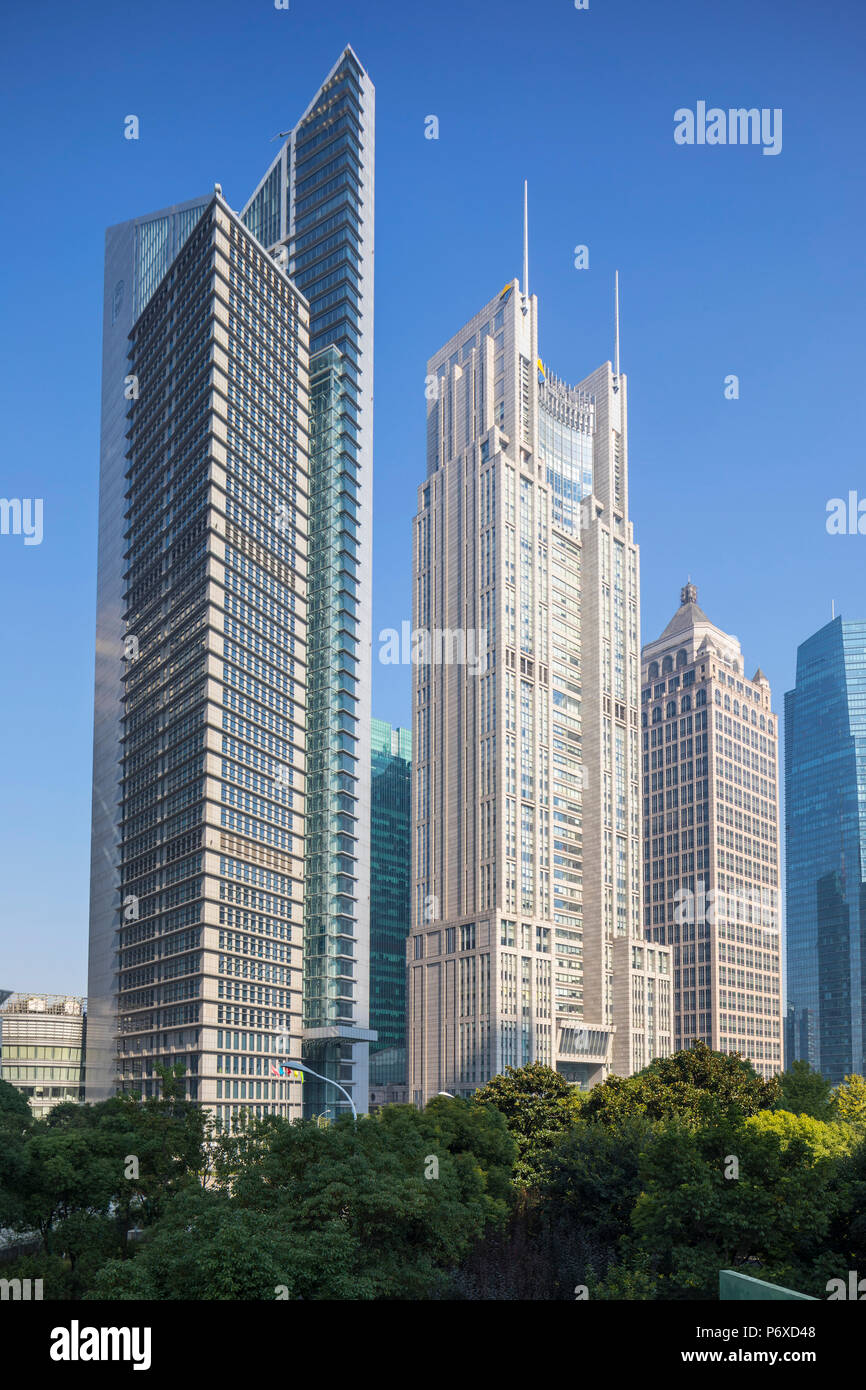 Finanzviertel Lujiazui, Shanghai Tower, Pudong, Shanghai, China Stockfoto