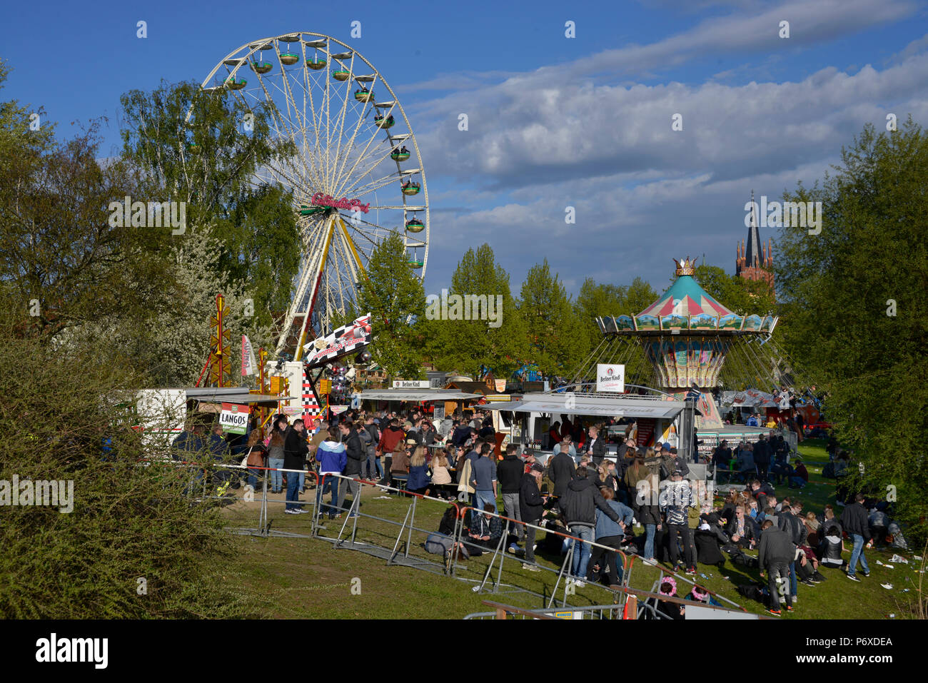 Riesenrad, Baumbluetenfest, Werder, Havel, Brandenburg, Deutschland, Baumblütenfest Stockfoto