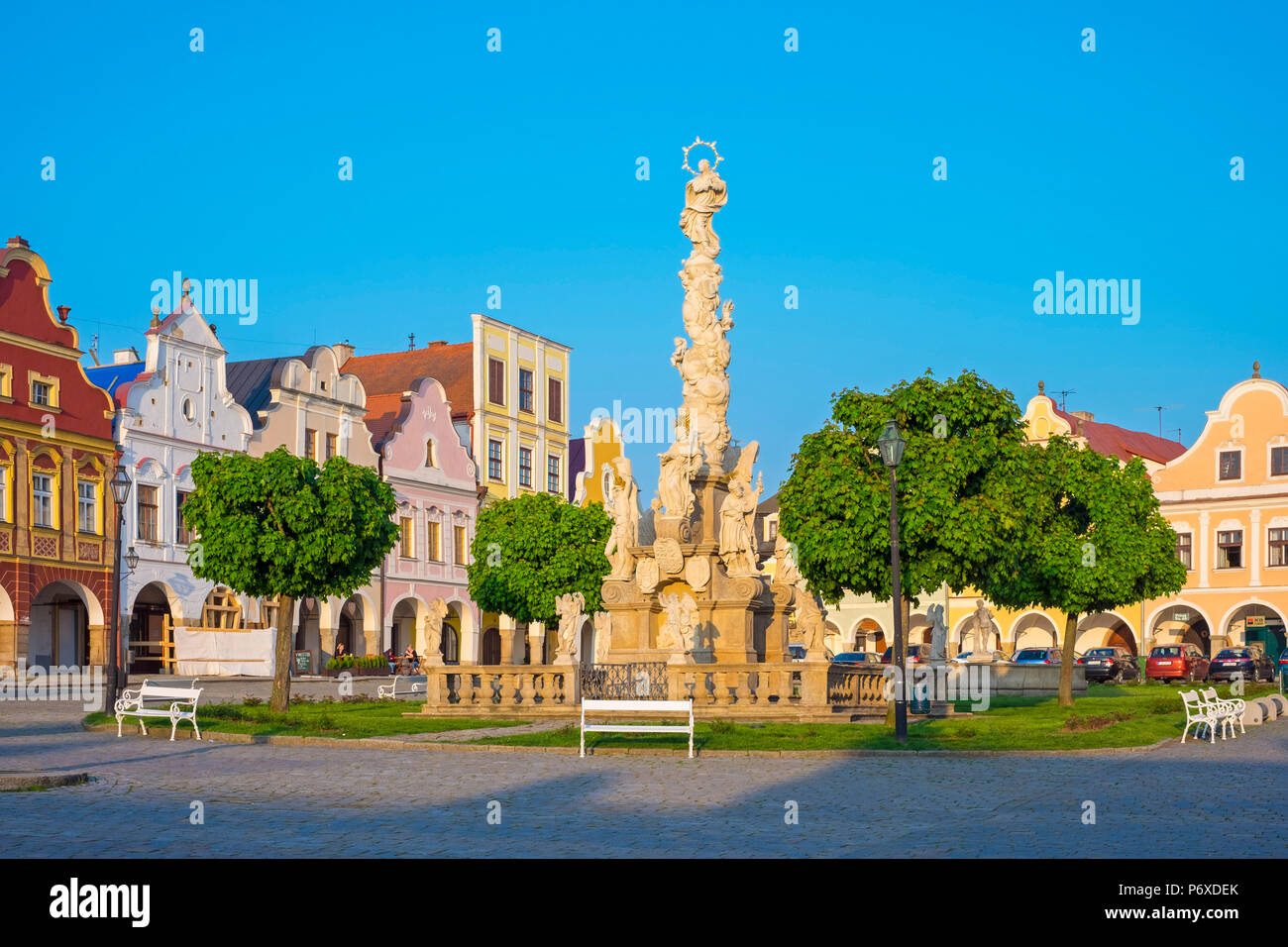 Tschechische Republik, Südböhmen, Telc. Stockfoto