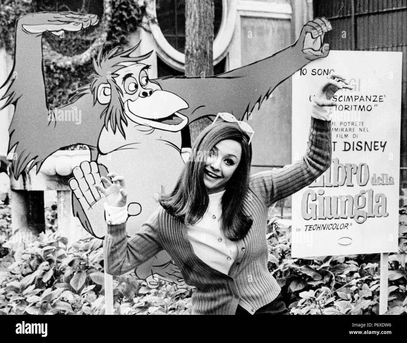 Raffaella Carrà, Zoo, Rom 1968 Stockfoto