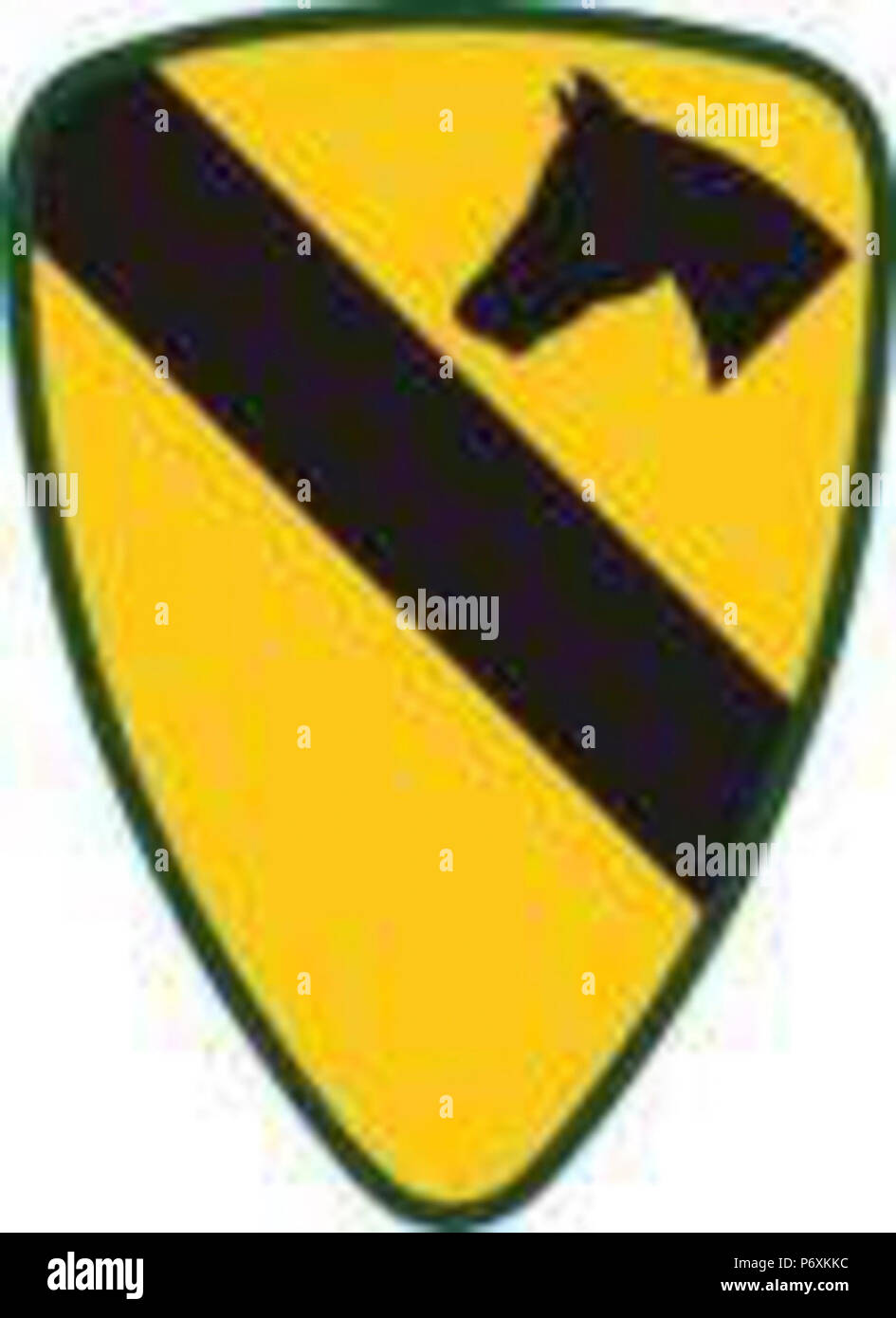 1.Kavallerie Division Schulter Sleeve Insignia. Stockfoto