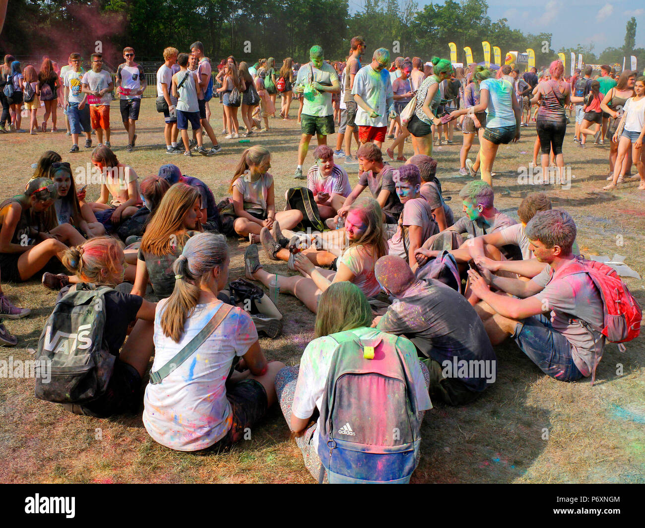 Farbe festival in Krakau, Polen Stockfoto