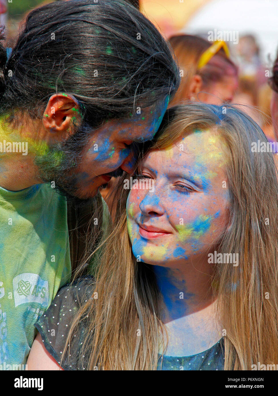 Farbe festival in Krakau, Polen Stockfoto