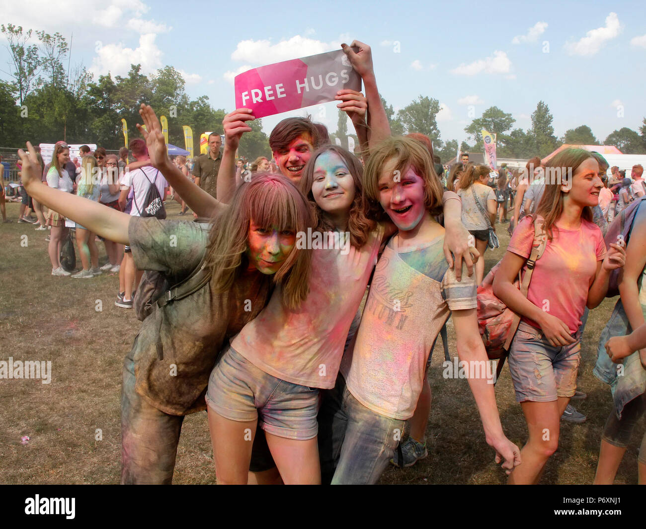 Farbe festival in Krakau, Polen Stockfoto