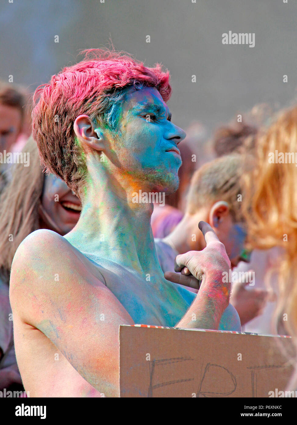 Bei Farbe Festival in Krakau, Polen Stockfoto