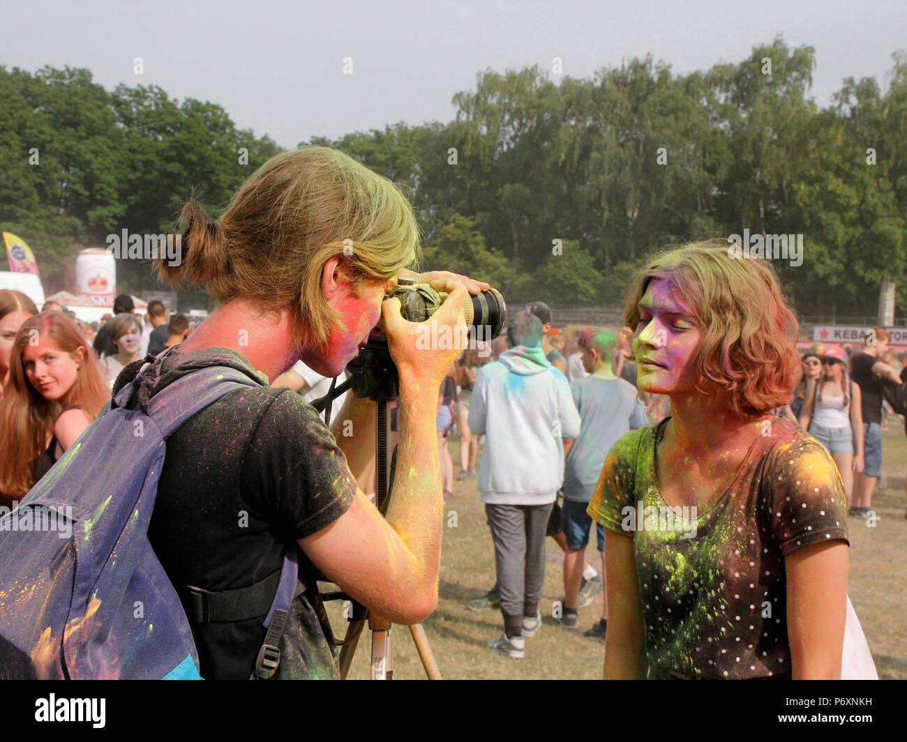 Bei Farbe Festival in Krakau, Polen Stockfoto