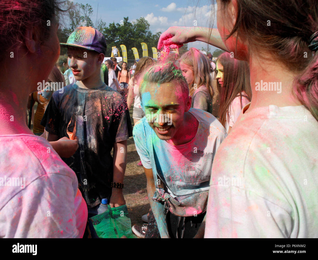 Farbe Festival in Krakau, Polen Stockfoto