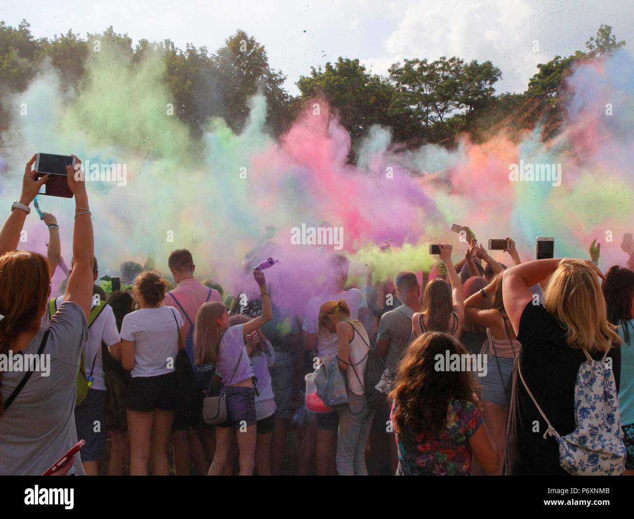 Farbe Festival in Krakau, Polen Stockfoto