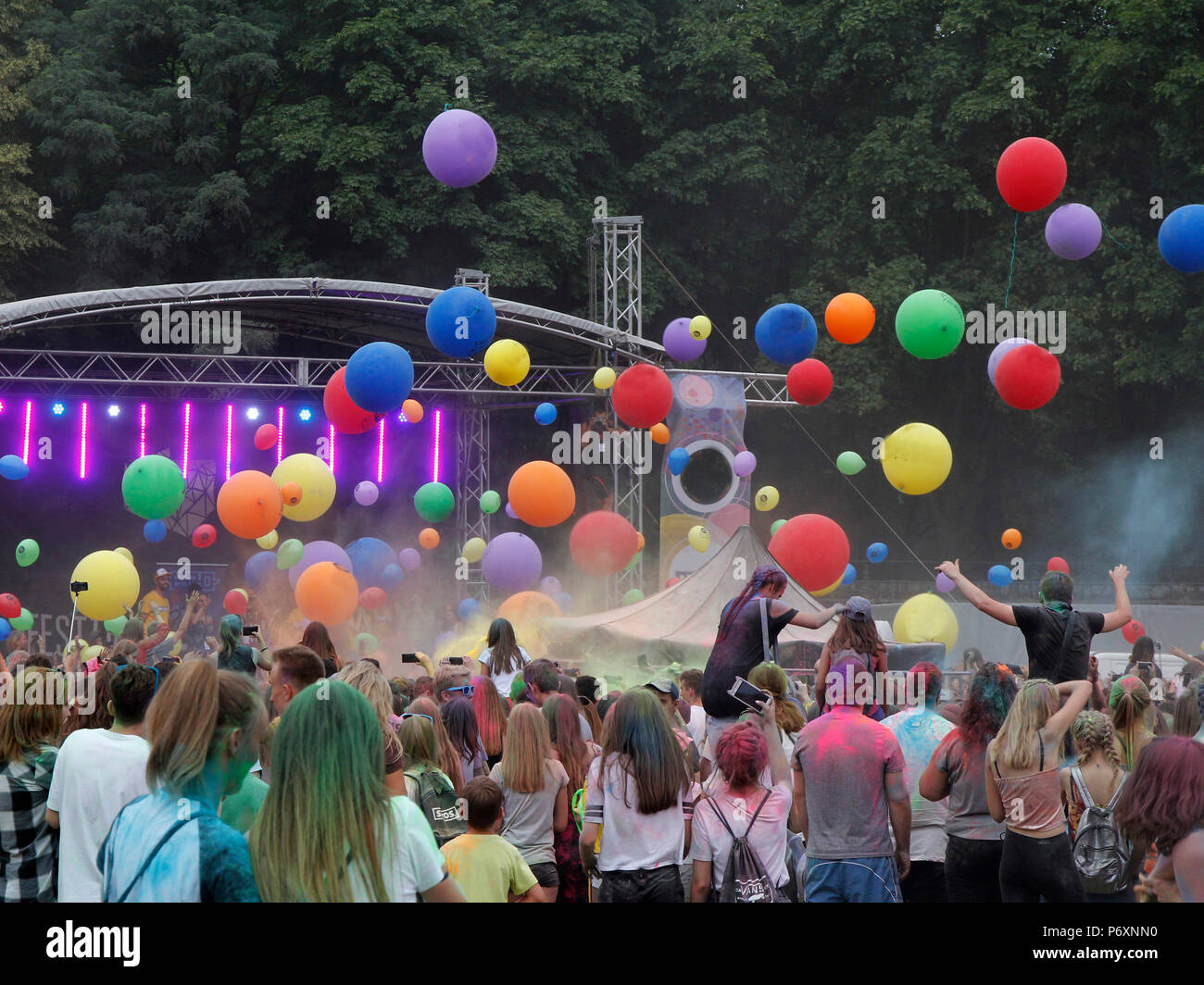 Bei Farbe Festival in Krakau, Polen Stockfoto