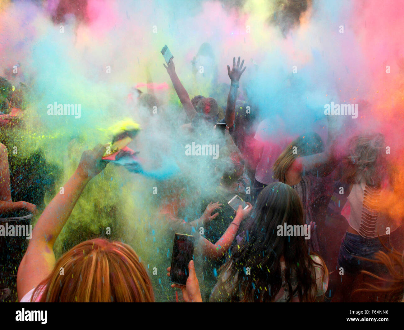 Bei Farbe Festival in Krakau, Polen Stockfoto