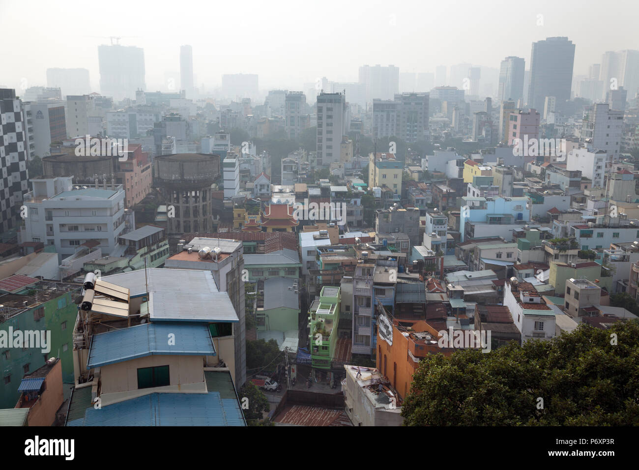 Panoramablick auf Saigon-Hô Chi Minh Stadt, Vietnam Stockfoto