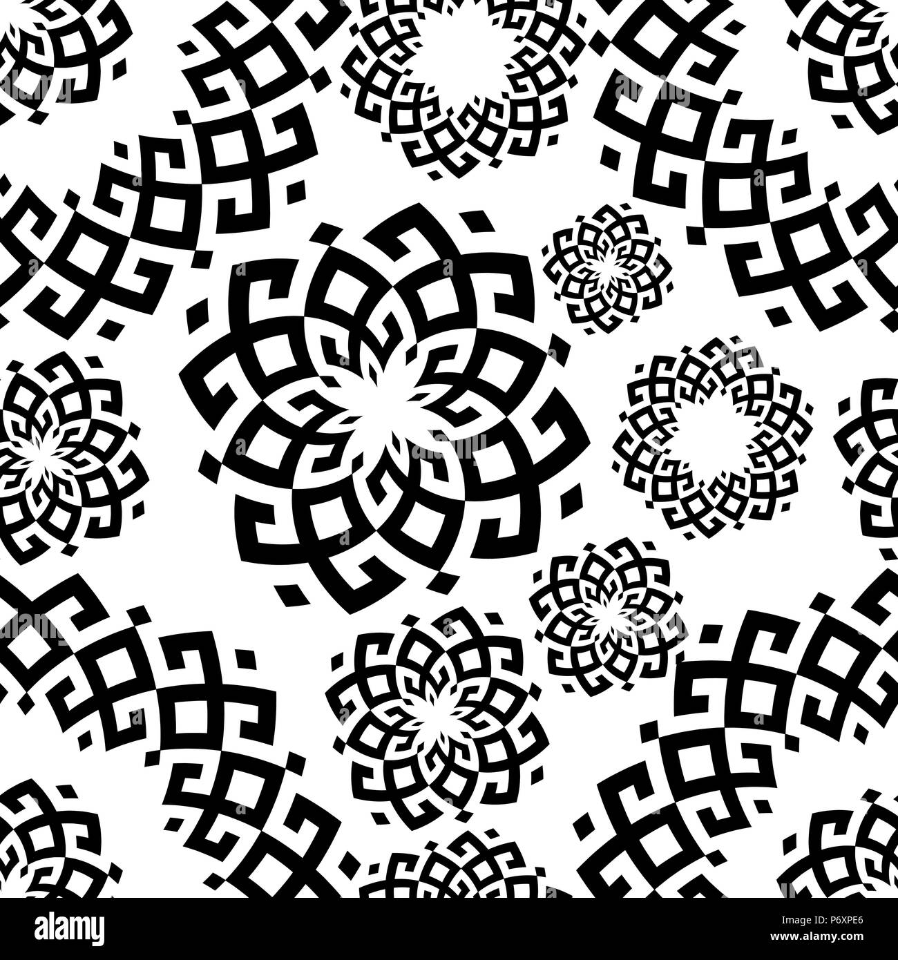 Vector Pattern im ethnischen Stil. Sibirische ornament Stock Vektor