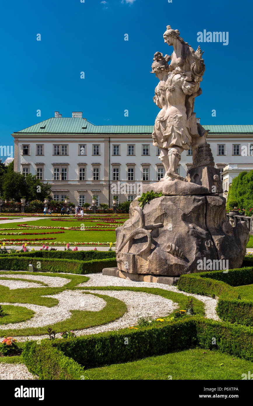 Schloss Mirabell und Gärten, Salzburg, Österreich Stockfoto