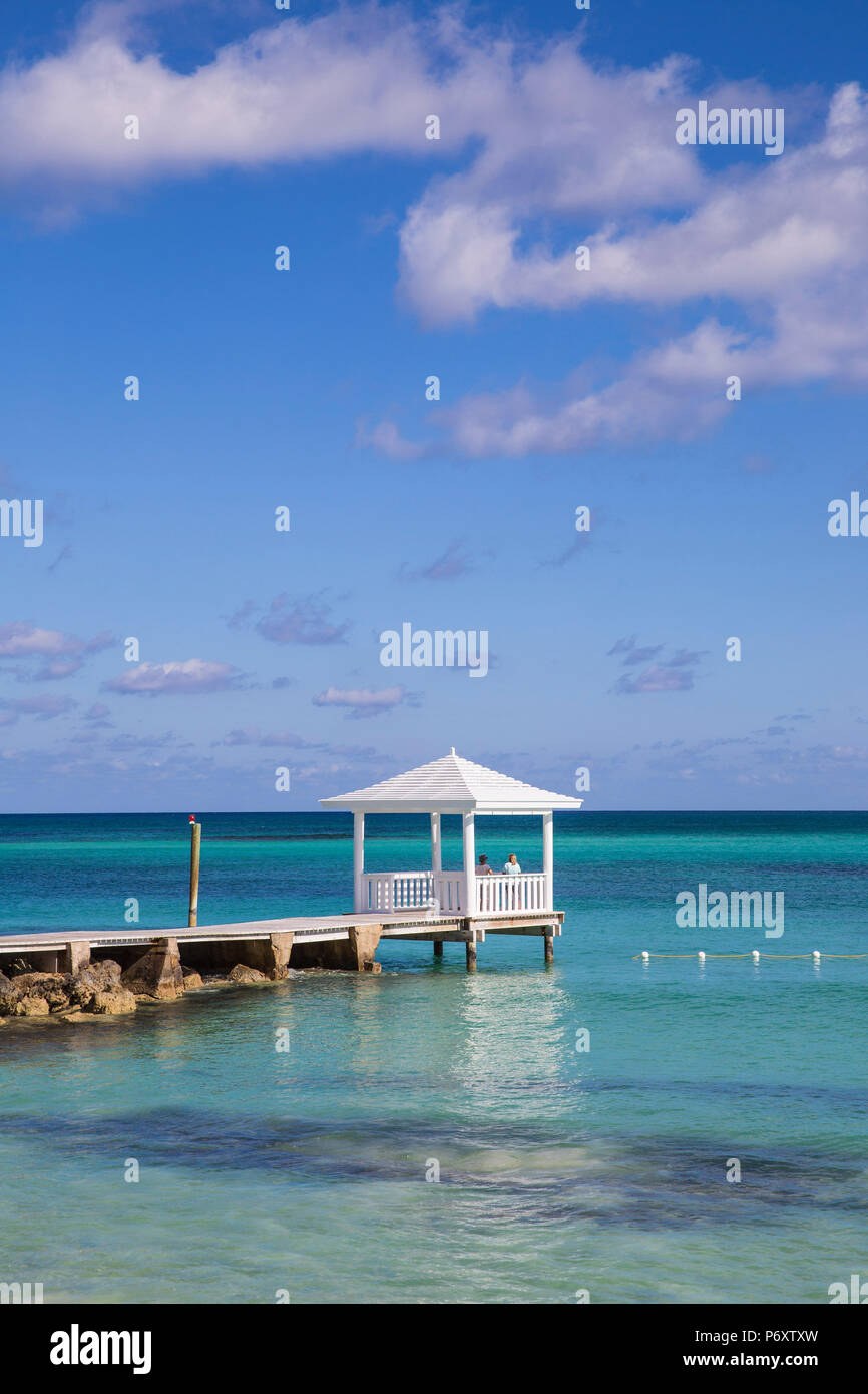 Karibik, Bahamas, Providence Island, Jetty Stockfoto