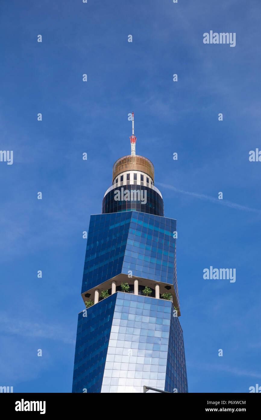 Bosnien und Herzegowina, Sarajevo, Avaz Twist Tower Stockfoto