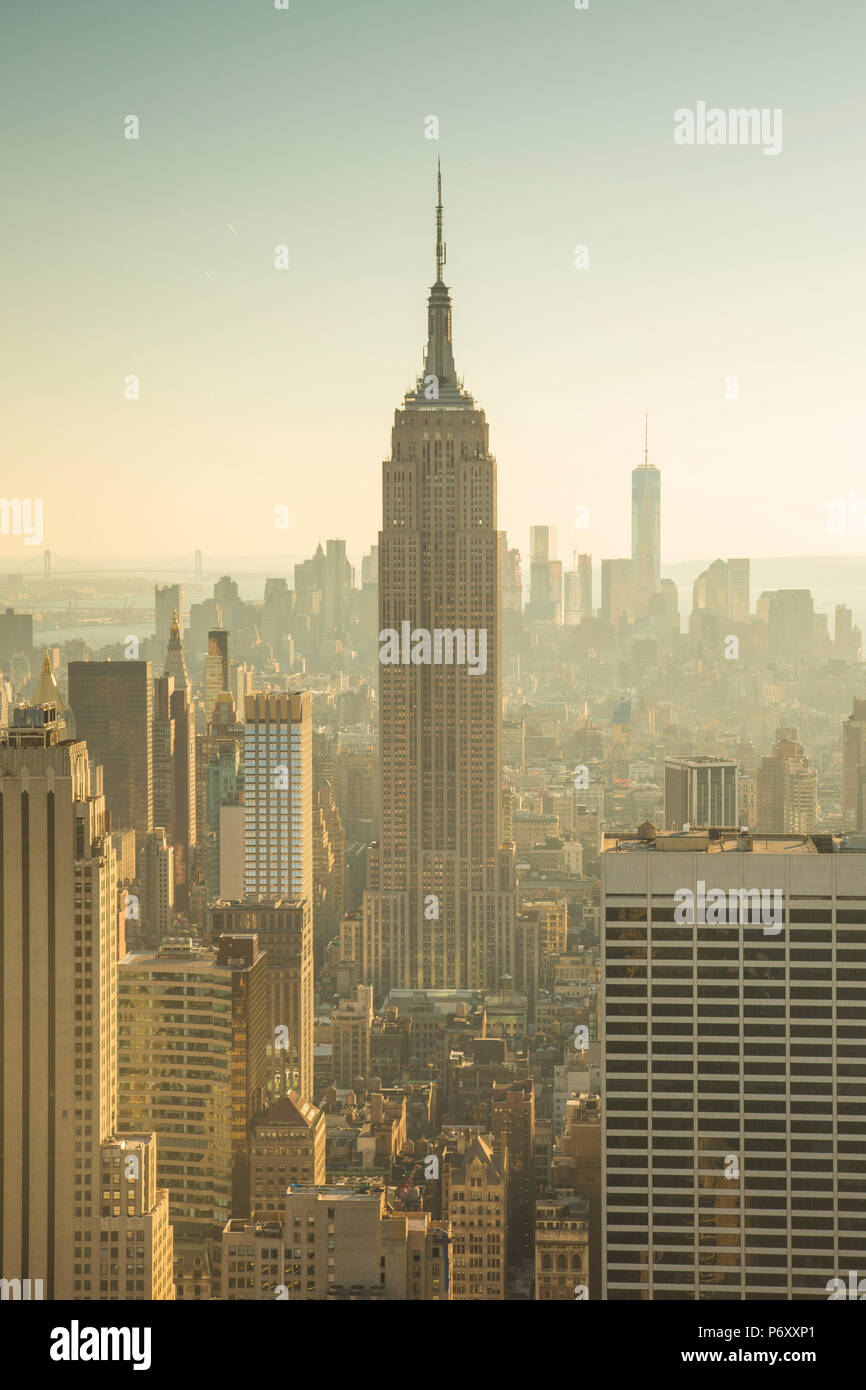 Empire State Building, Manhattan, New York City, USA Stockfoto