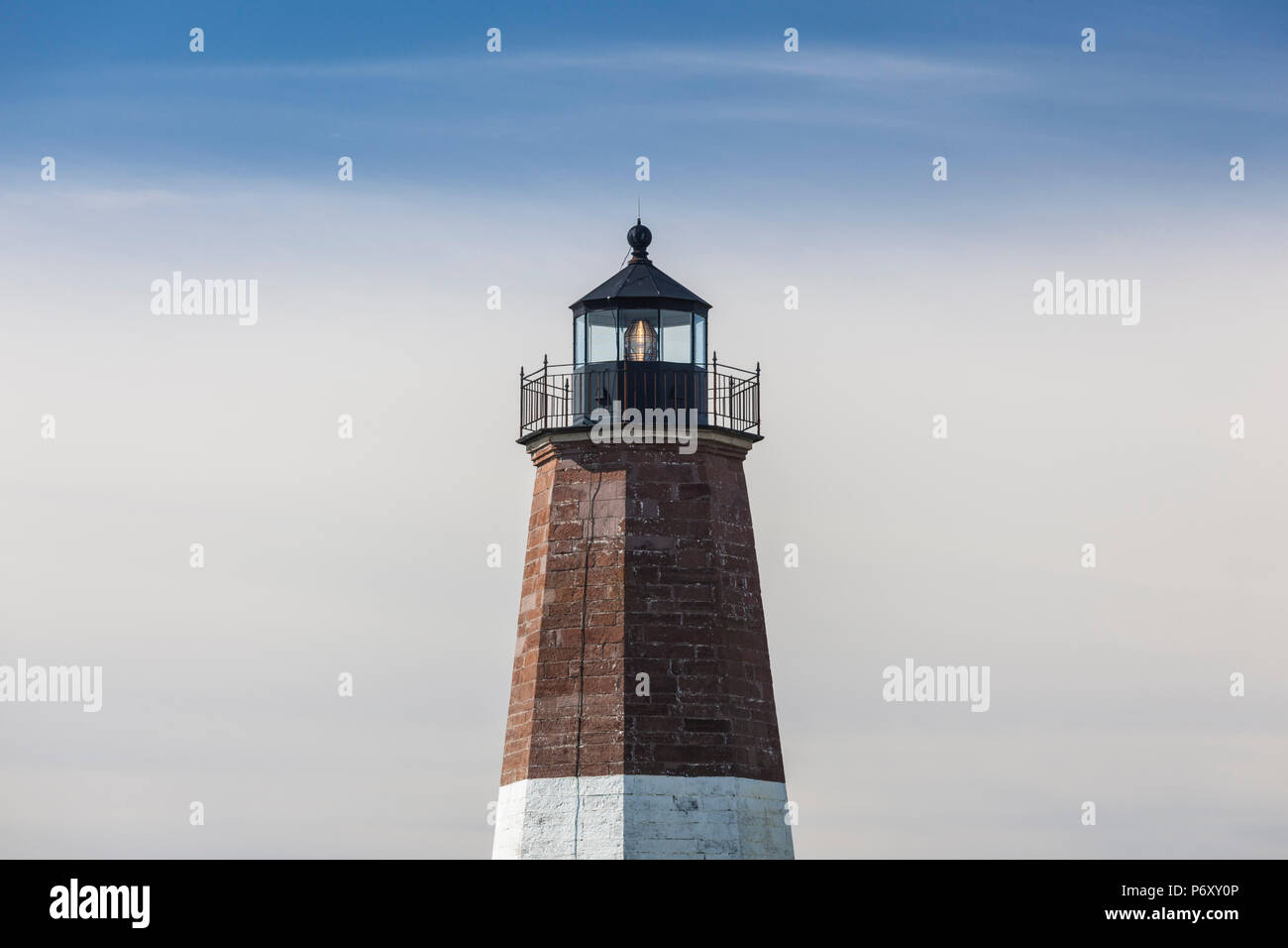 USA, Point Judith, Rhode Island Point Judith Lighthouse Station Stockfoto
