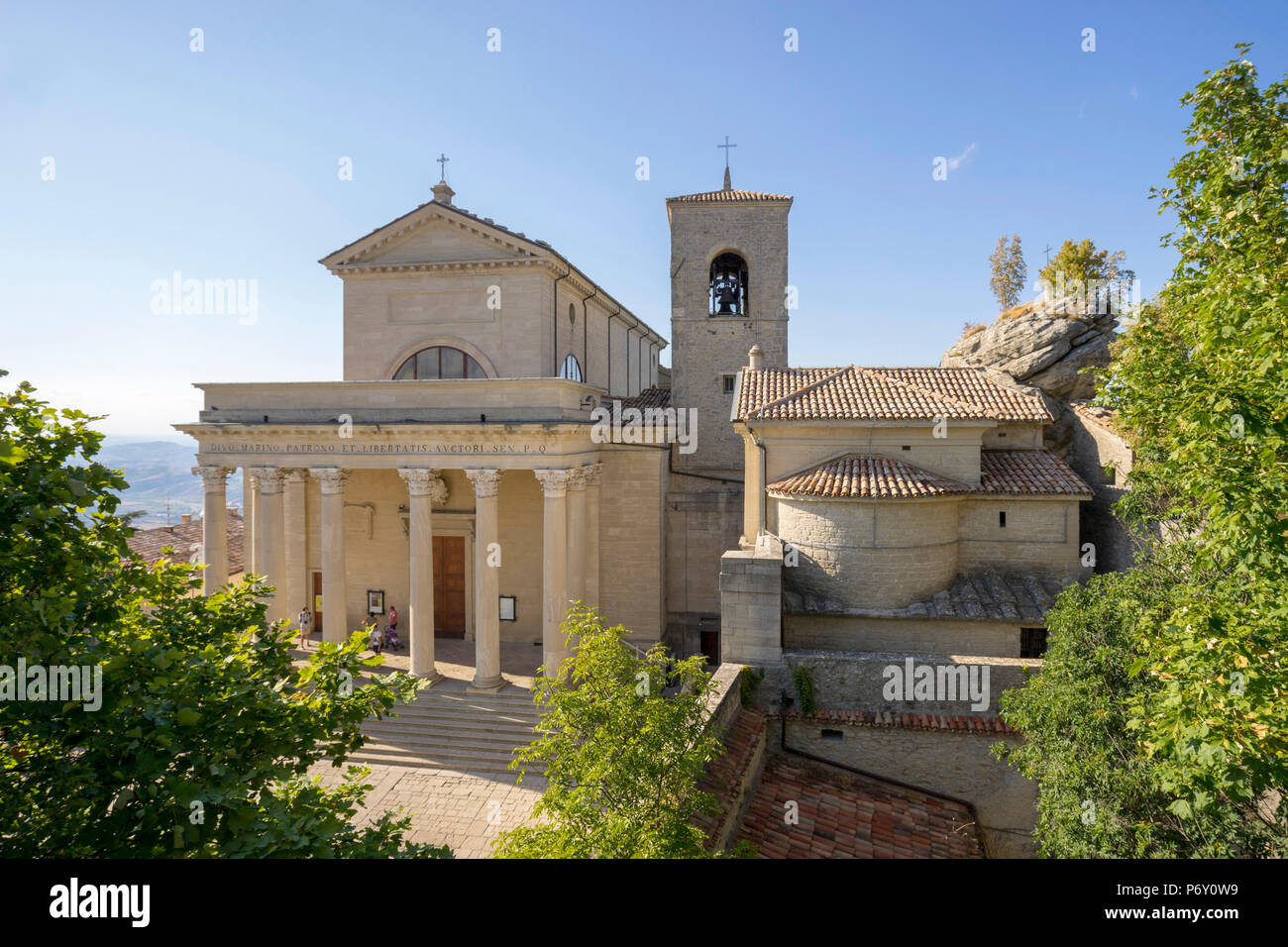 Republik San Marino Repubblica di San Marino San Marino. Basilika del Santo, San Marino Stockfoto