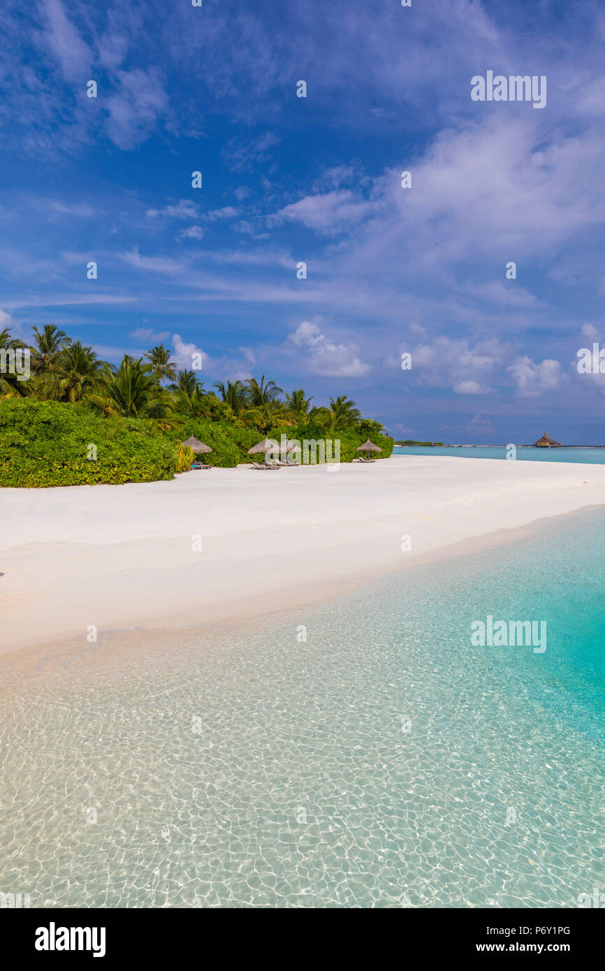 Anantara Dhigu Resort, Süd Male Atoll, Malediven Stockfoto
