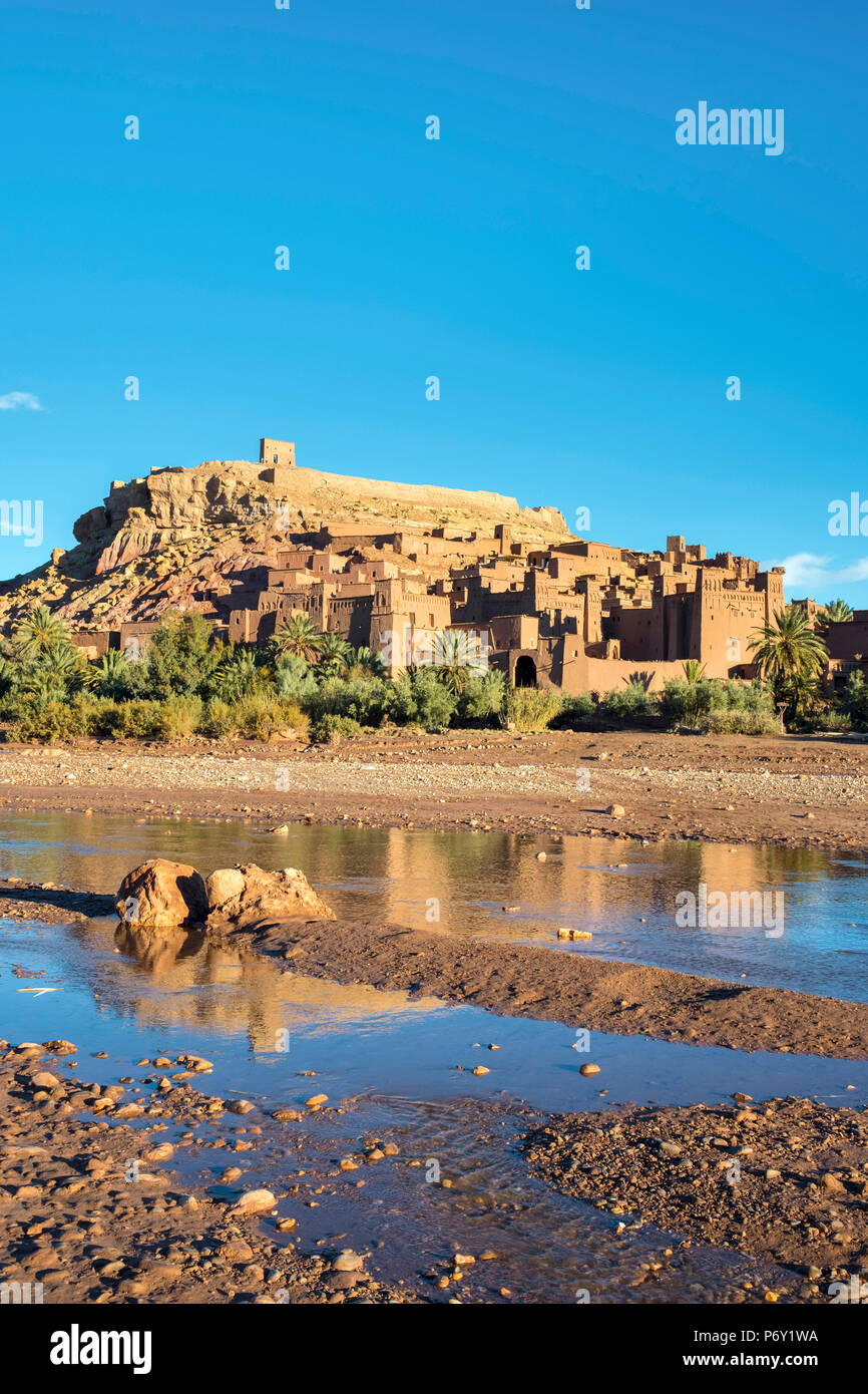 Marokko, Sous-Massa (Sous-Massa - Draa), Ouarzazate Provinz. Ksar Ait Ben Haddou (Ait Benhaddou). Stockfoto