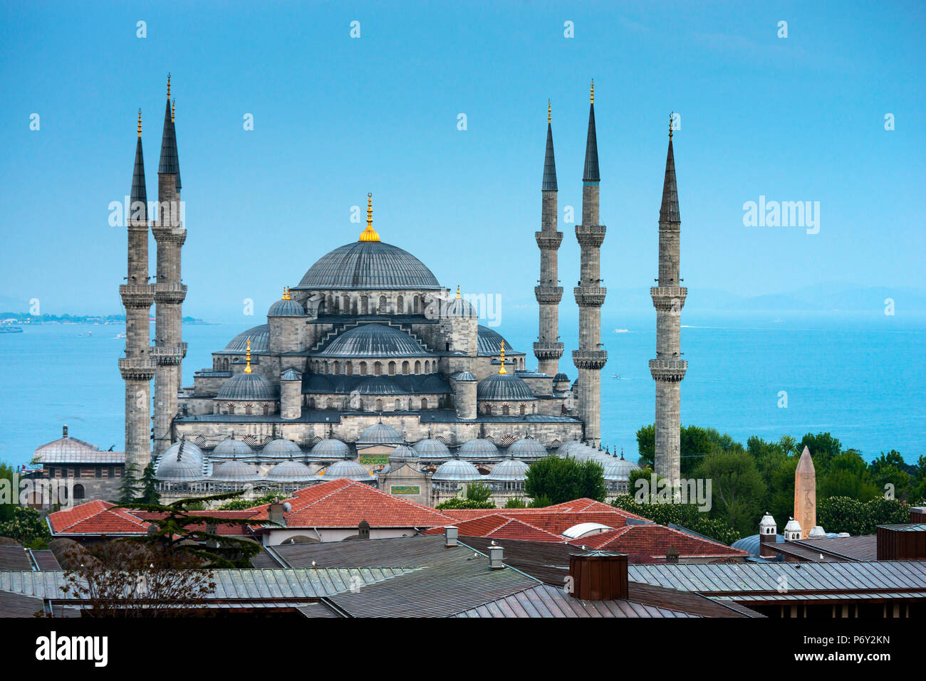 Türkei, Istanbul, Sultanahmet, die Blaue Moschee (Sultan Ahmed Moschee oder Sultan Ahmet Camii) Stockfoto