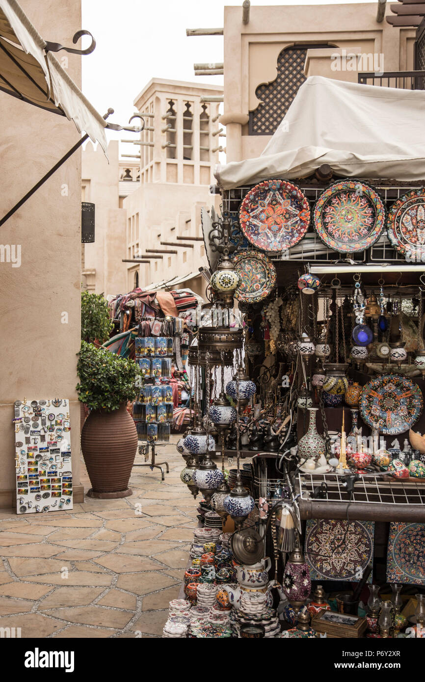 Madinat Jumeirah Souk, Dubai, Vereinigte Arabische Emirate Stockfoto