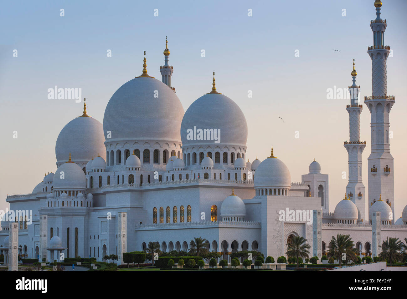 Vereinigte Arabische Emirate, Abu Dhabi, Scheich Zayed Grand Moschee Stockfoto