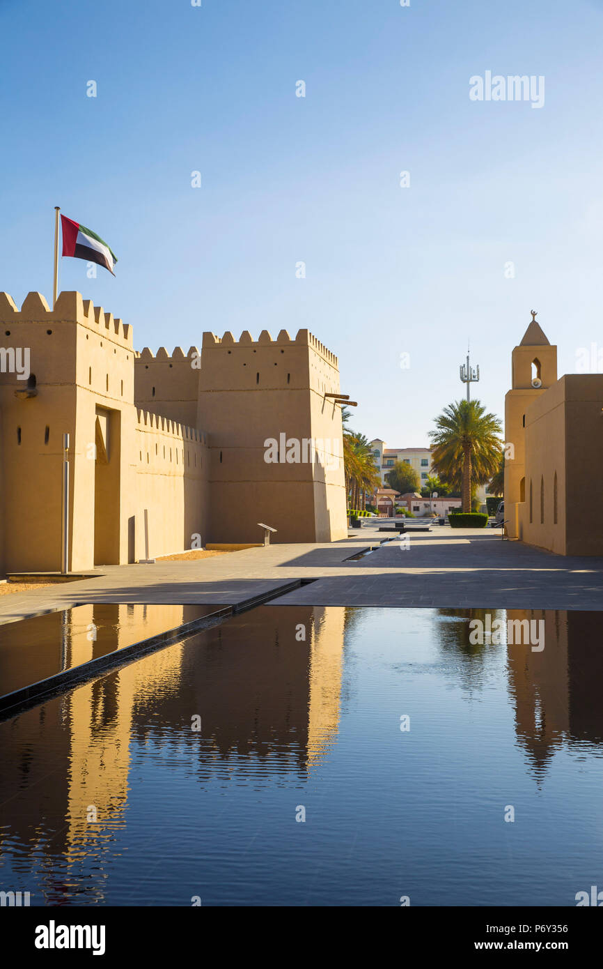 Die Vereinigten Arabischen Emirate, Abu Dhabi, Al Ain, Qasr Al Muwaiji, dem Geburtsort von Scheich Zayed Bin Khalifa Stockfoto