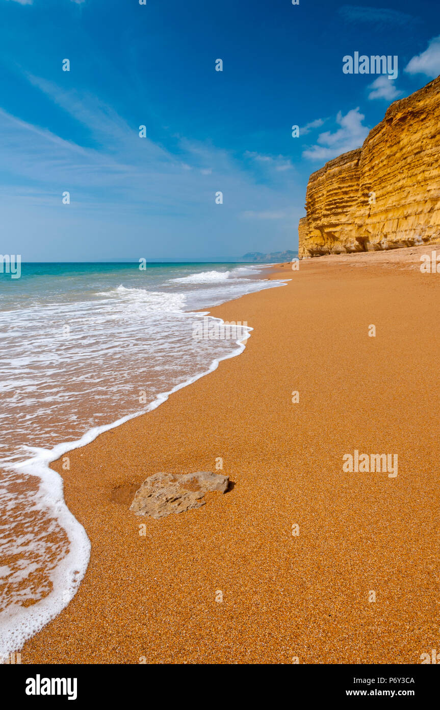 UK, Dorset, Jurassic Coast, Burton Bradstock, Hive Strand und Klippen Stockfoto