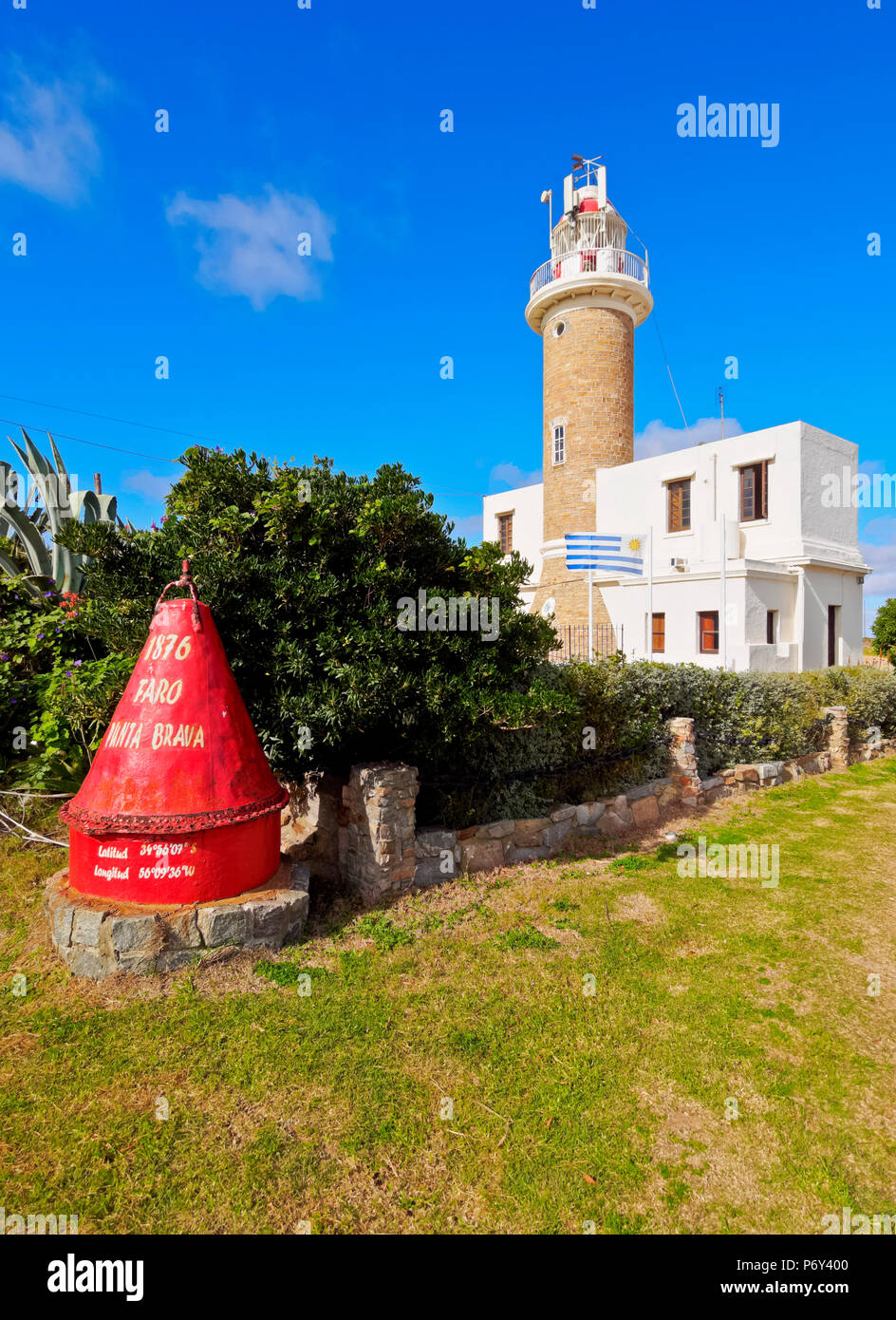Uruguay, Montevideo, Blick auf den Leuchtturm Punta Brava. Stockfoto Uruguay, Montevideo, Blick auf den Leuchtturm Punta Brava. Stockfoto