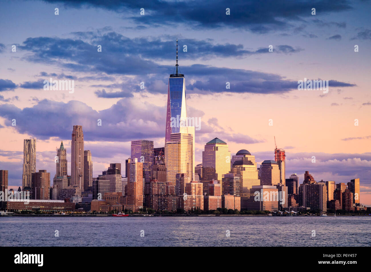 USA, New York, New York City, Lower Manhattan Skyline Stockfoto