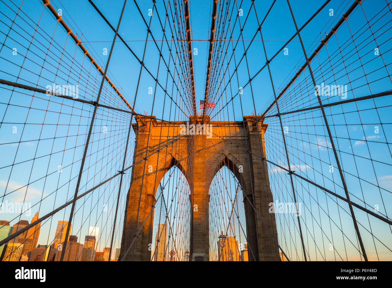 USA, New York, Brooklyn Bridge Stockfoto