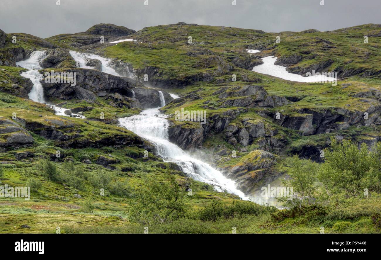 Eine norwegische Landschaft im Sommer Stockfoto