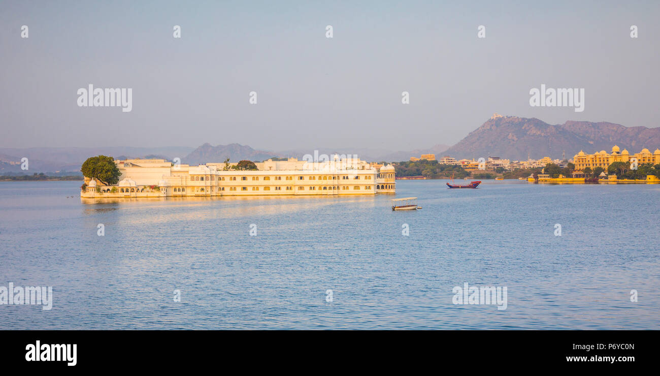 Taj Lake Palace, See Pichola, Udaipur, Rajasthan, Indien Stockfoto