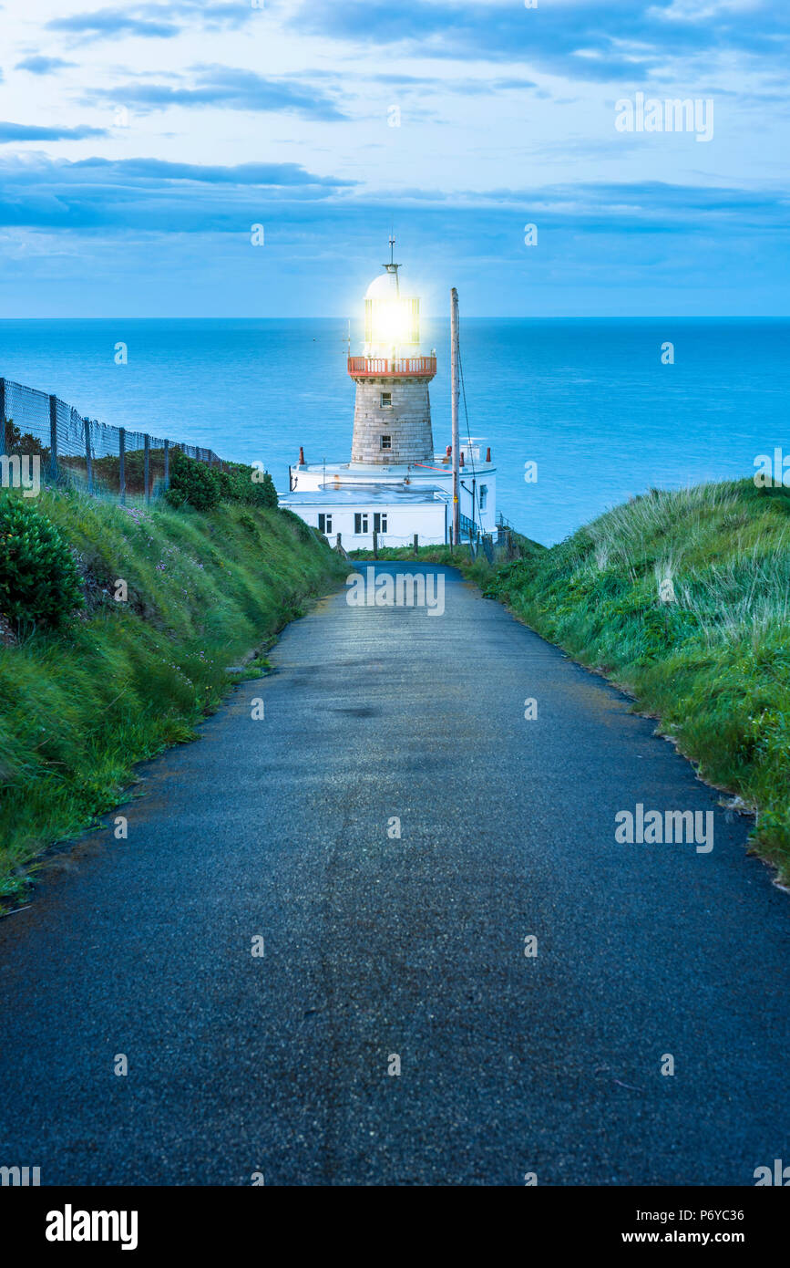 Baily Lighthouse, Howth, County Dublin, Irland, Europa. Stockfoto