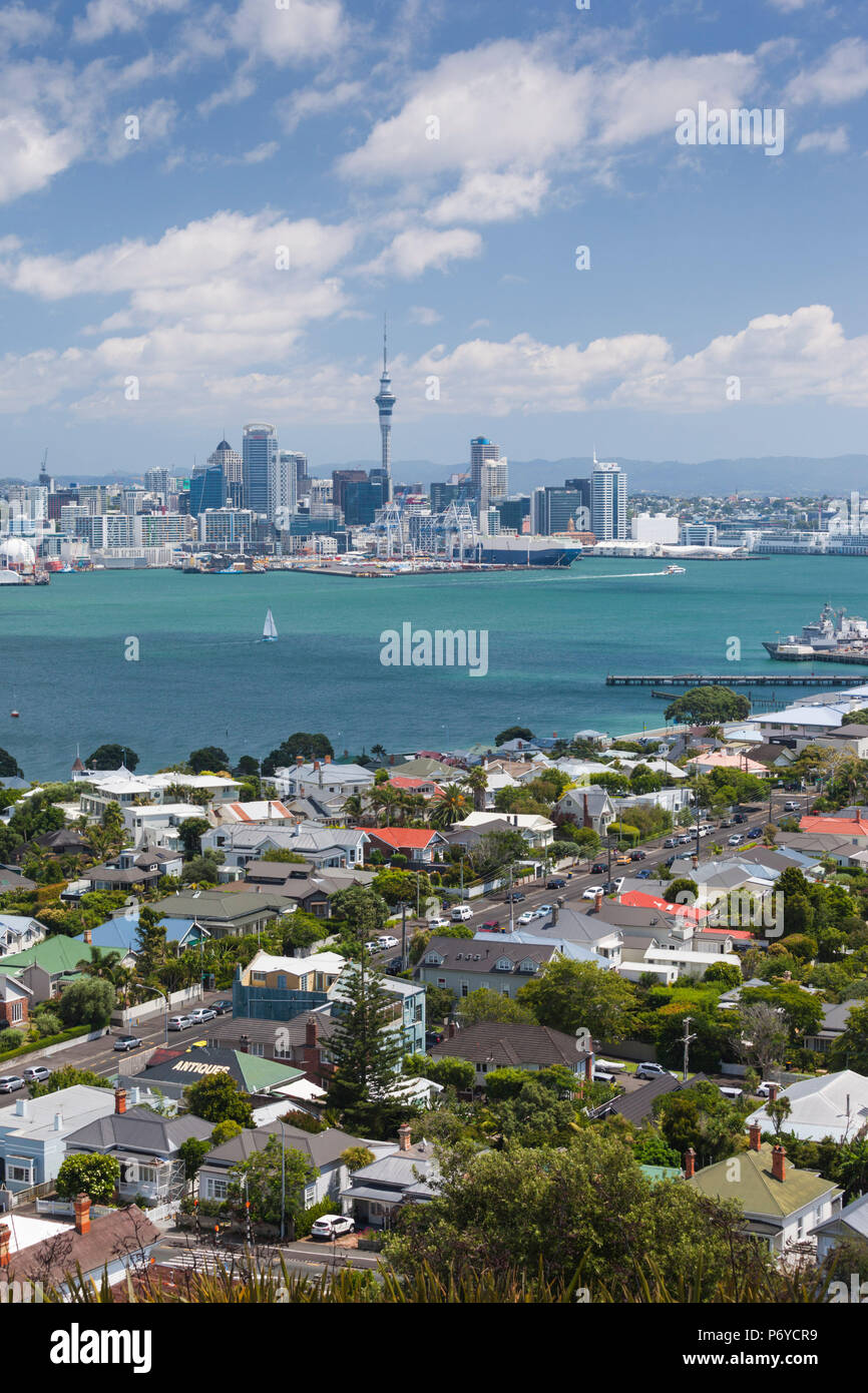 Neuseeland, Nordinsel, Auckland, Skyline-Blick von Devonport Stockfoto