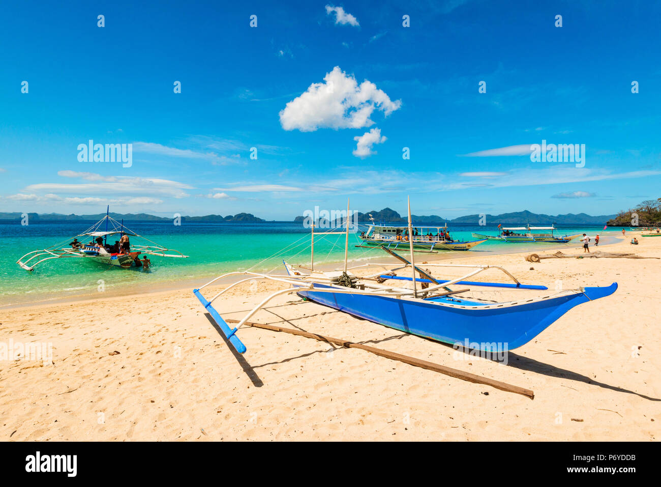 Asien, Südostasien, auf den Philippinen, Mimaropa, Palawan, El Nido, Bacuit Bay Stockfoto