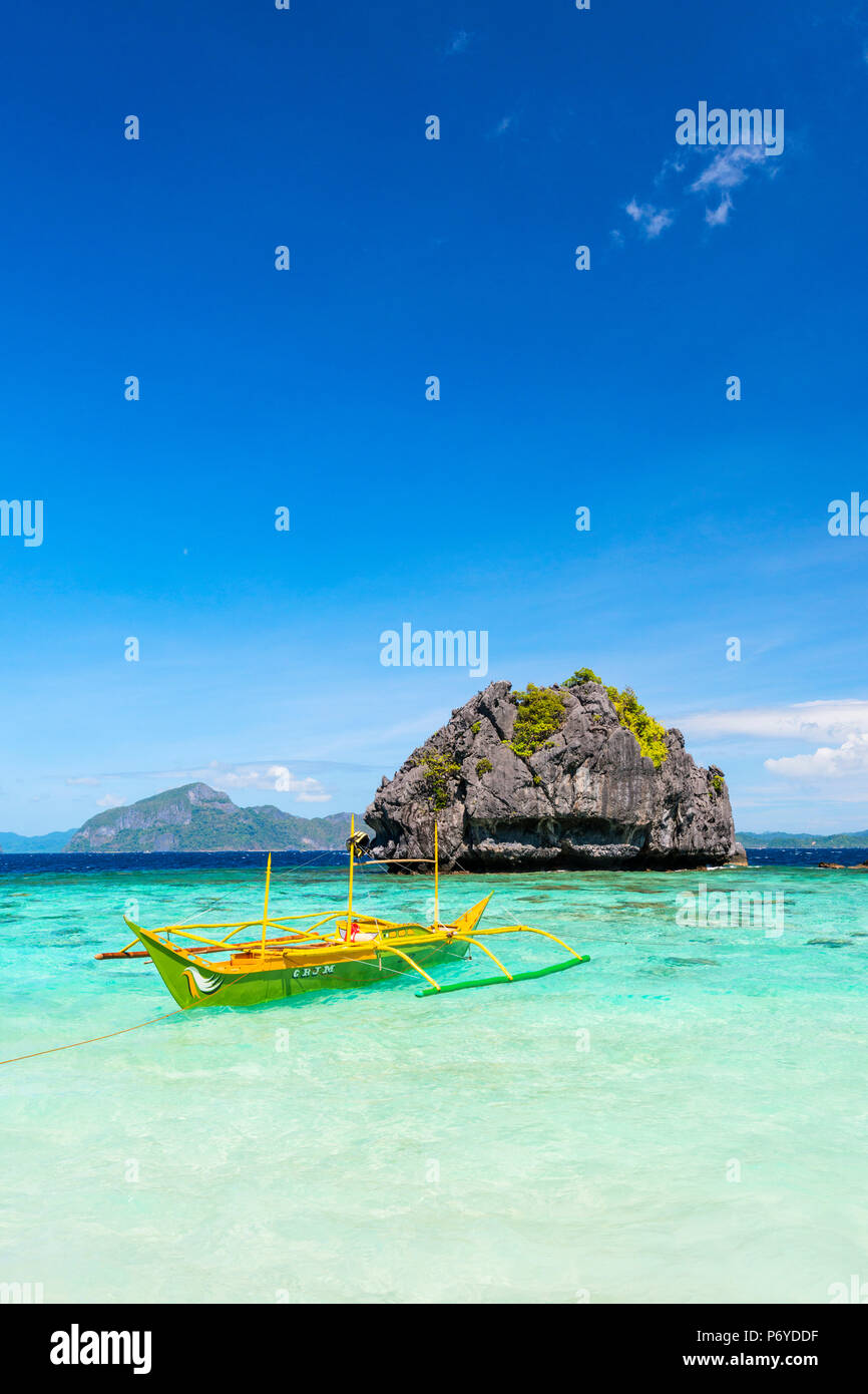 Asien, Südostasien, auf den Philippinen, Mimaropa, Palawan, El Nido, Bacuit Bay Stockfoto