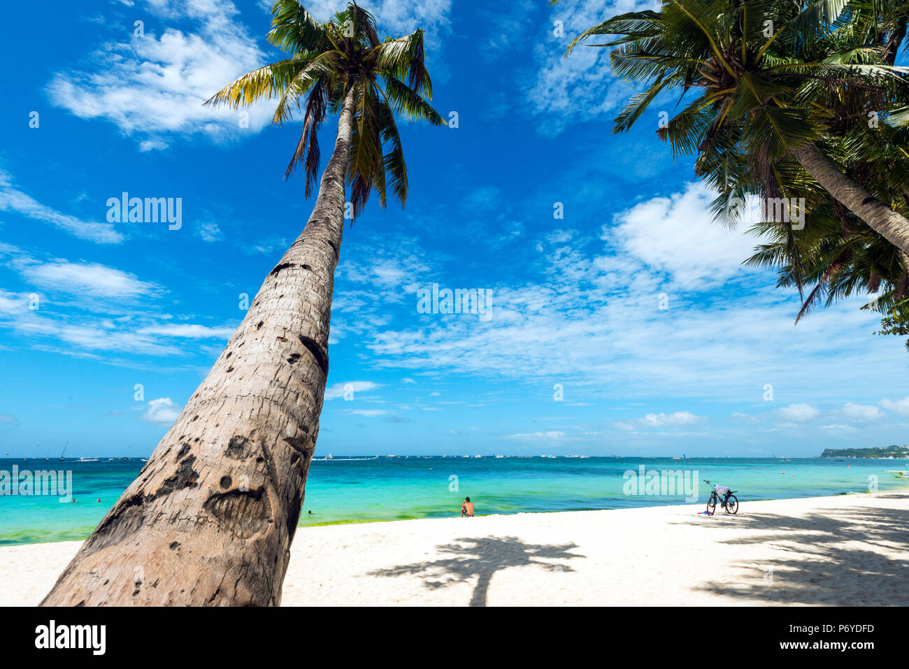 Asien, Südostasien, auf den Philippinen, in Western Visayas, Boracay, Dinwid Strand Stockfoto