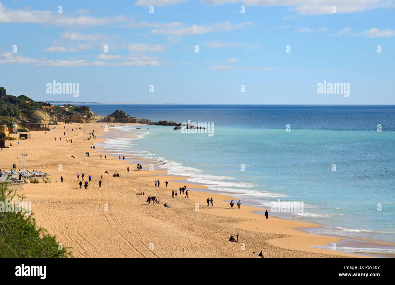 Der Strand von Albufeira. Algarve, Portugal Stockfoto