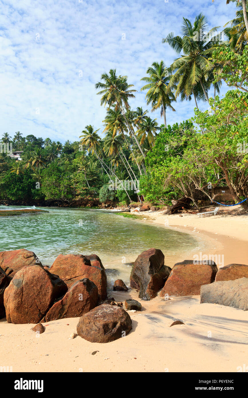 Sri Lanka, Südküste, Mirissa, Strand Stockfoto