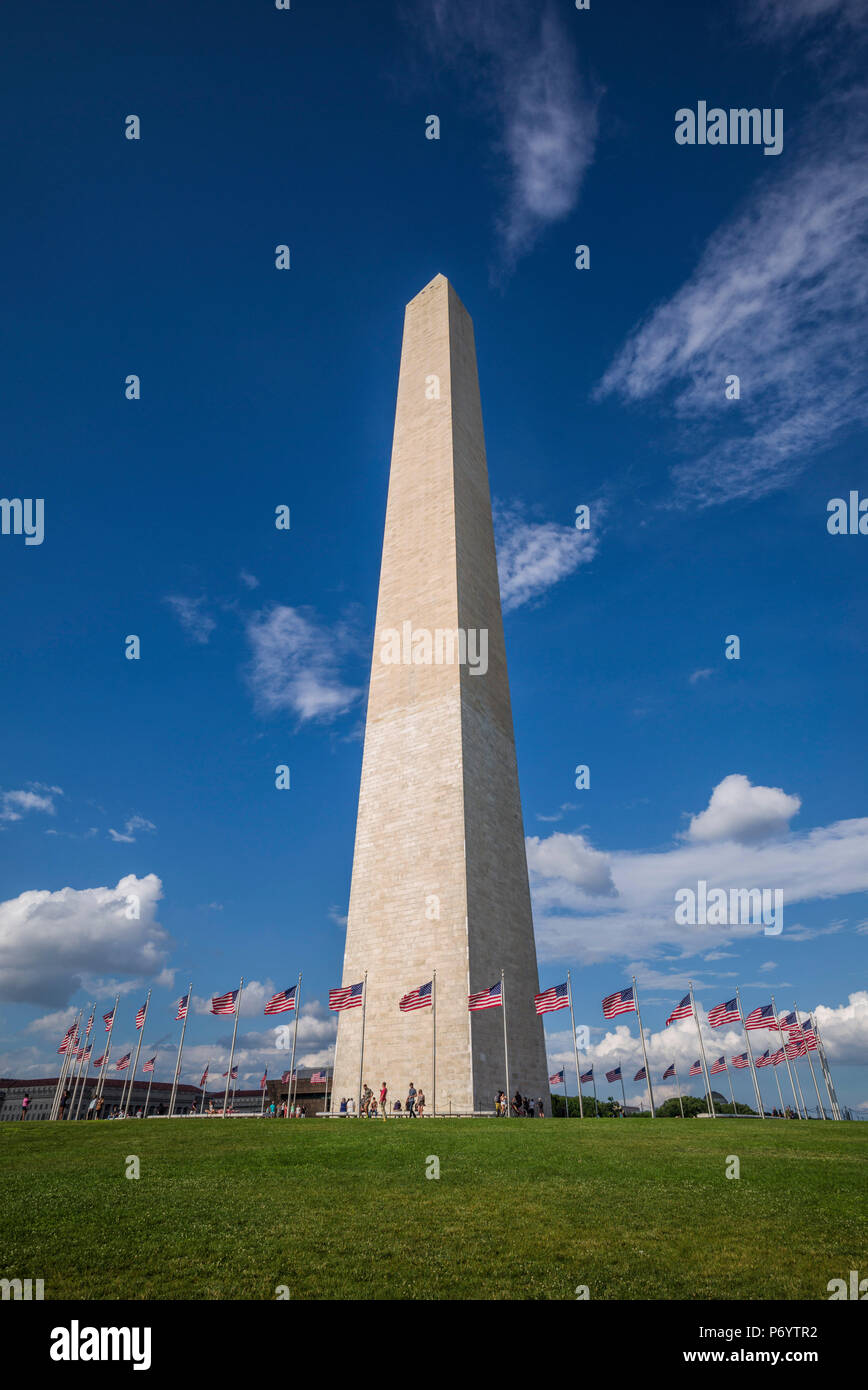 USA, District of Columbia, Washington, National Mall, das Washington Monument Stockfoto