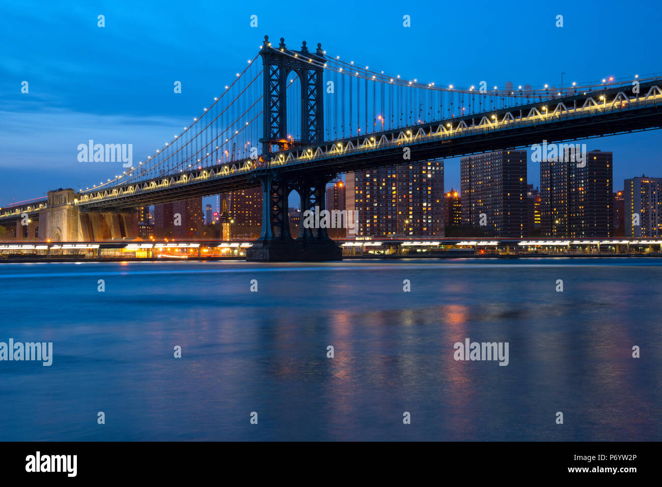 USA, Ostküste, New York, Brooklyn, DUMBO, Manhattan Bridge Stockfoto