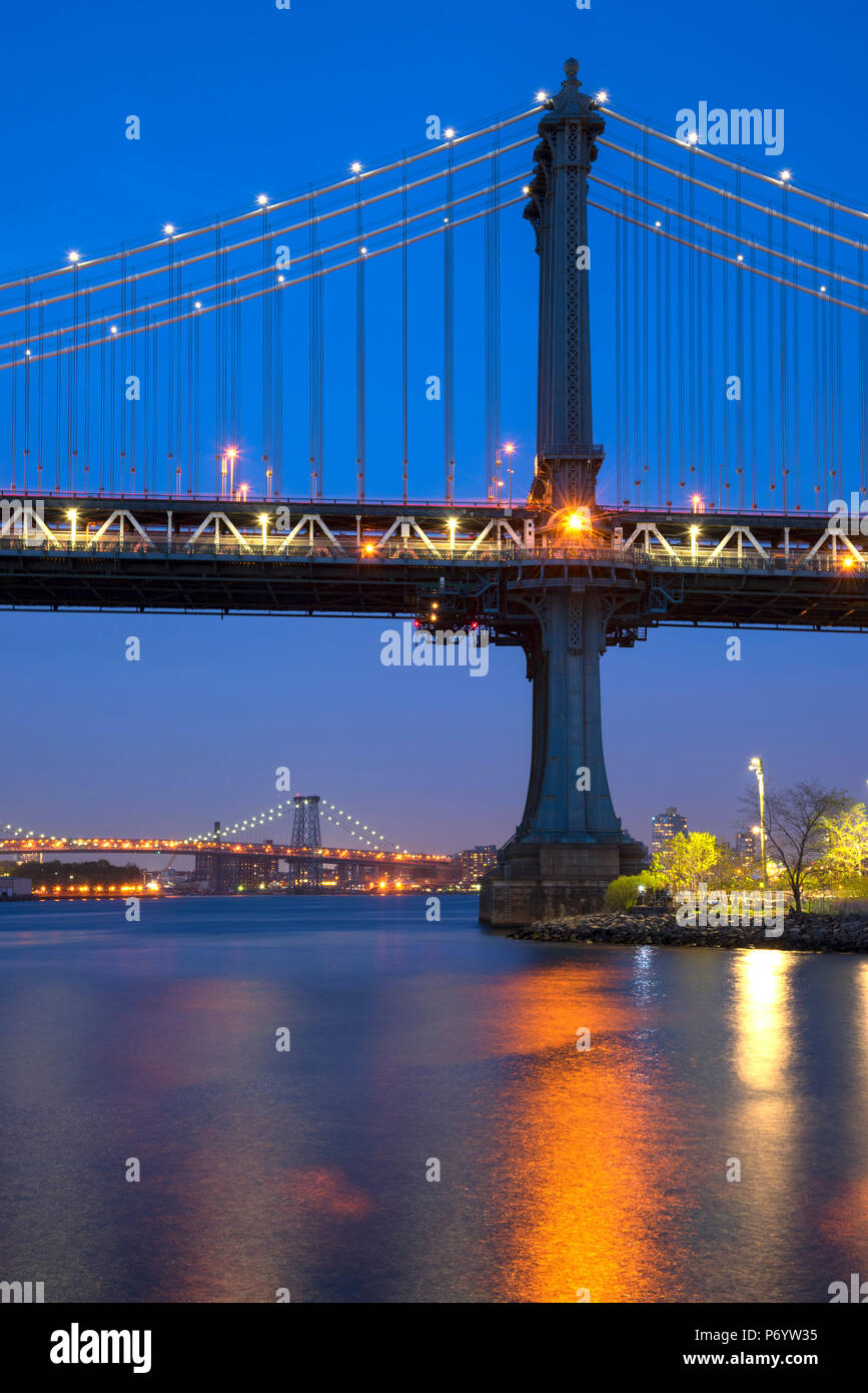 USA, Ostküste, New York, Brooklyn, DUMBO, Manhattan Bridge Stockfoto