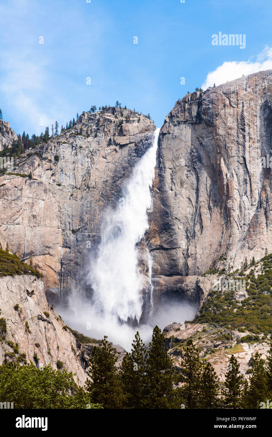 Upper Yosemite Fall, Yosemite National Park, Kalifornien, USA Stockfoto