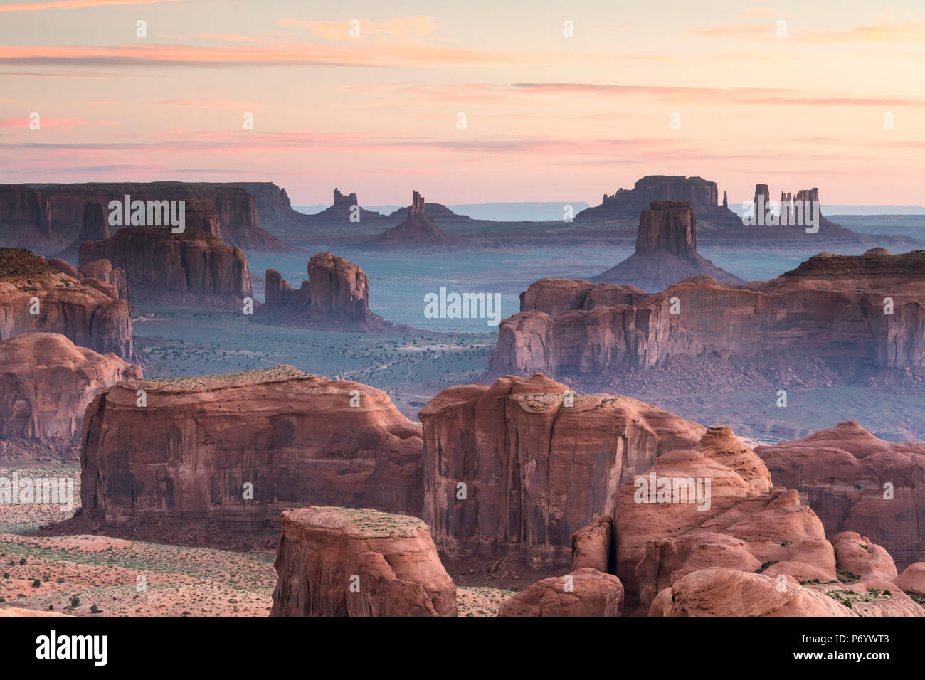 Hunts Mesa, Monument Valley, Arizona, USA Stockfoto