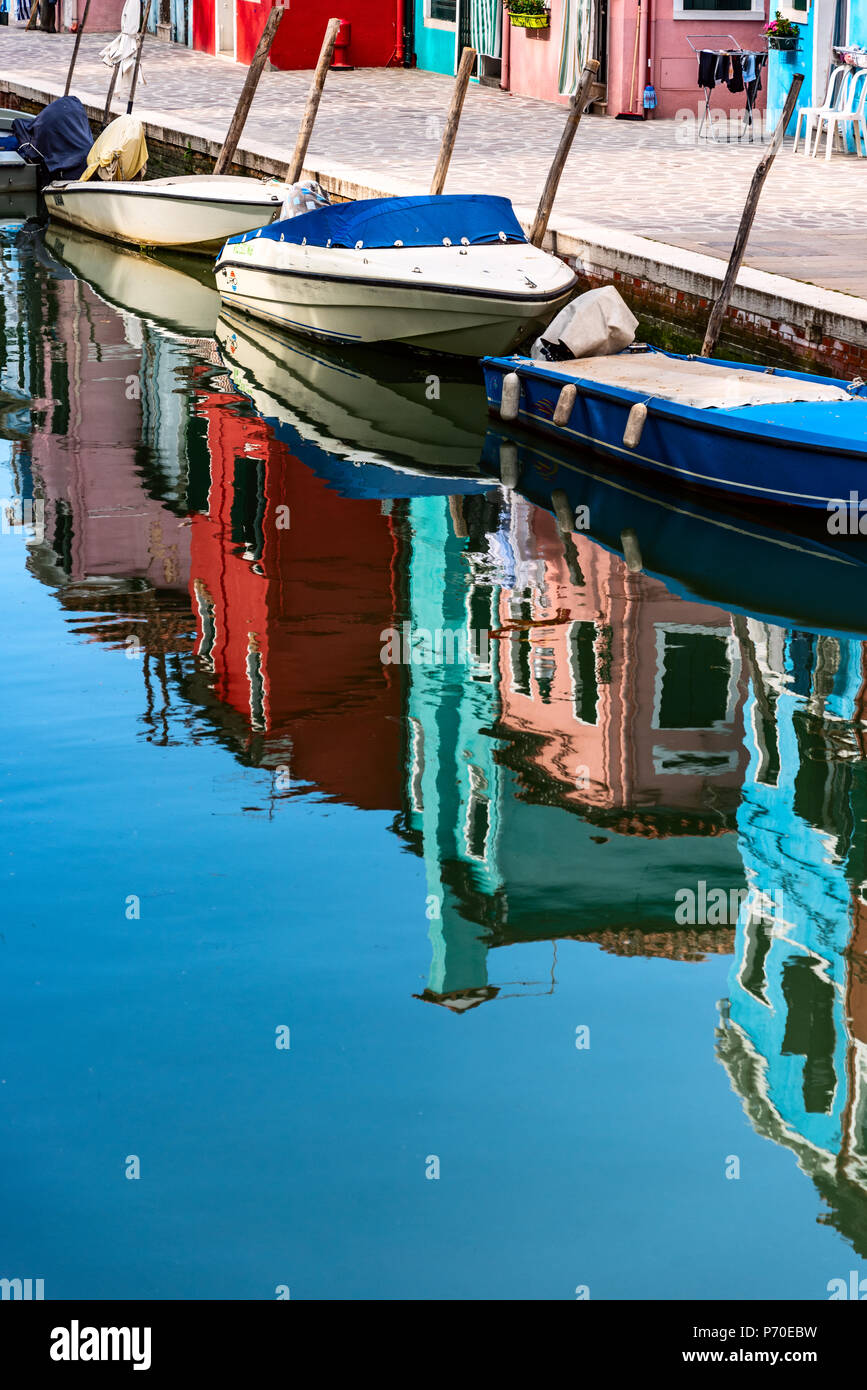 Burano, Venedig Italien, während der Frühling genommen. Stockfoto