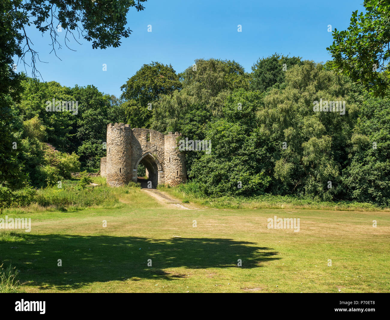 Sham Castle bei Roundhay Park Roundhay Leeds West Yorkshire England Stockfoto