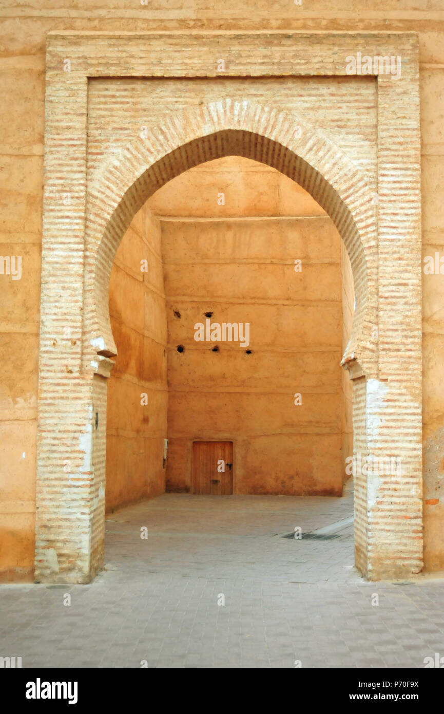 Moschee de La Kasbah, Marrakesch, Marokko Stockfoto