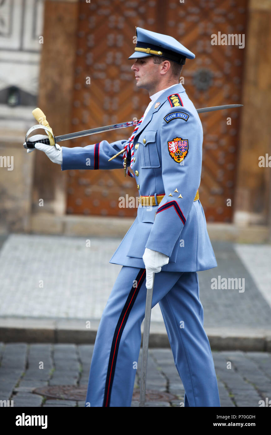 Marschierende Soldat Stockfoto